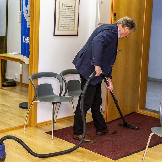 Allt gert klárt fyrir gestina