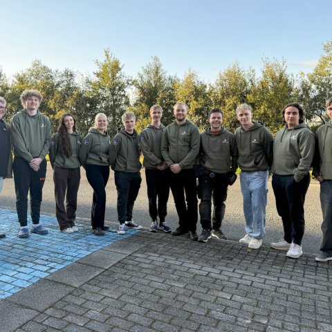 Íslenski landsliðshópurinn sem tekur þátt í EuroSkills 2025 í Herning í Danmörku ásamt Georgi Páli S…